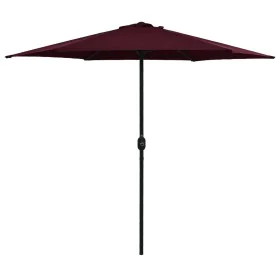 Sombrilla de jardín con palo de aluminio rojo burdeos 270x246cm de vidaXL, Sombrillas - Ref: Foro24-47348, Precio: 55,04 €, D...