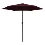 Sombrilla de jardín con palo de aluminio rojo burdeos 270x246cm de vidaXL, Sombrillas - Ref: Foro24-47348, Precio: 55,04 €, D...