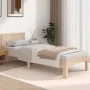 Estructura de cama madera maciza 75x190 cm de vidaXL, Camas y somieres - Ref: Foro24-810455, Precio: 89,04 €, Descuento: %