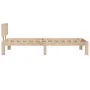 Estructura de cama madera maciza 75x190 cm de vidaXL, Camas y somieres - Ref: Foro24-810455, Precio: 89,04 €, Descuento: %