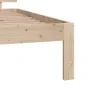 Estructura de cama madera maciza 75x190 cm de vidaXL, Camas y somieres - Ref: Foro24-810455, Precio: 89,04 €, Descuento: %