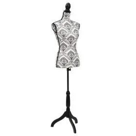 Maniquí busto de mujer exhibición negro y blanco de vidaXL, Galanes de noche - Ref: Foro24-30021, Precio: 81,29 €, Descuento: %
