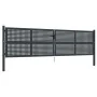 Anthrazitgraues Gartentor aus Stahl 400x125 cm von vidaXL, Gartentore - Ref: Foro24-154571, Preis: 464,23 €, Rabatt: %