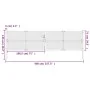 Anthrazitgraues Gartentor aus Stahl 400x125 cm von vidaXL, Gartentore - Ref: Foro24-154571, Preis: 464,23 €, Rabatt: %
