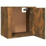 Mesitas de noche de pared 2 uds color roble ahumado 50x30x47 cm de vidaXL, Mesitas de noche - Ref: Foro24-816875, Precio: 43,...