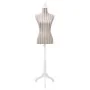 Maniquí de busto de mujer algodón blanco con rayas de vidaXL, Galanes de noche - Ref: Foro24-30031, Precio: 80,05 €, Descuent...