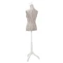 Maniquí de busto de mujer algodón blanco con rayas de vidaXL, Galanes de noche - Ref: Foro24-30031, Precio: 80,05 €, Descuent...
