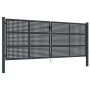 Anthrazitgraues Gartentor aus Stahl 400x175 cm von vidaXL, Gartentore - Ref: Foro24-154573, Preis: 645,56 €, Rabatt: %