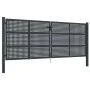Gartentor aus anthrazitgrauem Stahl 400x150 cm von vidaXL, Gartentore - Ref: Foro24-154574, Preis: 879,38 €, Rabatt: %