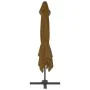 Sombrilla de jardín con base portátil gris topo de vidaXL, Sombrillas - Ref: Foro24-276348, Precio: 241,09 €, Descuento: %