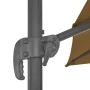 Sombrilla de jardín con base portátil gris topo de vidaXL, Sombrillas - Ref: Foro24-276348, Precio: 241,09 €, Descuento: %