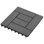 Set 11 baldosas grises 30 x 30 cm de WPC, 1 metro cuadrado de vidaXL, Suelos y moquetas - Ref: Foro24-41551, Precio: 57,02 €,...