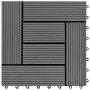 Set 11 baldosas grises 30 x 30 cm de WPC, 1 metro cuadrado de vidaXL, Suelos y moquetas - Ref: Foro24-41551, Precio: 57,02 €,...