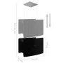 Campana extractora colgante táctil LCD vidrio templado de vidaXL, Extractores - Ref: Foro24-51023, Precio: 309,60 €, Descuent...