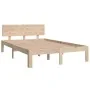 Estructura de cama madera maciza 120x190 cm de vidaXL, Camas y somieres - Ref: Foro24-810465, Precio: 111,03 €, Descuento: %
