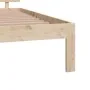 Estructura de cama madera maciza 120x190 cm de vidaXL, Camas y somieres - Ref: Foro24-810465, Precio: 111,03 €, Descuento: %