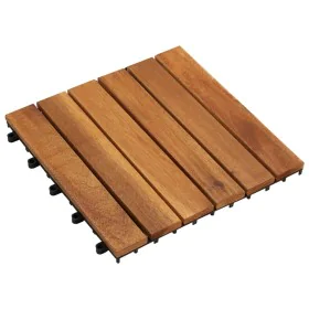 Terrace tiles vertical design 10 units acacia 30x30 cm by vidaXL, Floors and carpets - Ref: Foro24-41584, Price: 42,37 €, Dis...