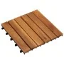 Baldosas de terraza diseño vertical 10 unidades acacia 30x30 cm de vidaXL, Suelos y moquetas - Ref: Foro24-41584, Precio: 42,...
