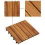 Baldosas de terraza diseño vertical 10 unidades acacia 30x30 cm de vidaXL, Suelos y moquetas - Ref: Foro24-41584, Precio: 42,...