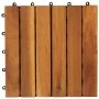 Baldosas de terraza diseño vertical 10 unidades acacia 30x30 cm de vidaXL, Suelos y moquetas - Ref: Foro24-41584, Precio: 42,...