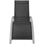 Tumbonas con sombrilla aluminio negro de vidaXL, Tumbonas - Ref: Foro24-42161, Precio: 181,02 €, Descuento: %