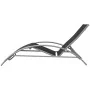 Tumbonas con sombrilla aluminio negro de vidaXL, Tumbonas - Ref: Foro24-42161, Precio: 181,02 €, Descuento: %