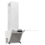 Campana extractora pared acero y vidrio templado blanco 60 cm de vidaXL, Extractores - Ref: Foro24-51668, Precio: 144,55 €, D...