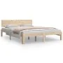 Estructura de cama madera maciza 150x200 cm de vidaXL, Camas y somieres - Ref: Foro24-810500, Precio: 117,10 €, Descuento: %