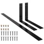 Respaldo para sofá de palets 110 cm hierro negro de vidaXL, Accesorios para muebles de jardín - Ref: Foro24-315790, Precio: 5...