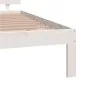 Estructura de cama madera maciza blanca King Size 150x200 cm de vidaXL, Camas y somieres - Ref: Foro24-810501, Precio: 138,48...