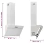 Campana extractora pared acero y vidrio templado blanco 60 cm de vidaXL, Extractores - Ref: Foro24-51668, Precio: 144,55 €, D...
