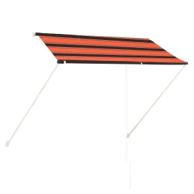 Toldo retráctil naranja y marrón 250x150 cm de vidaXL, Toldos - Ref: Foro24-145896, Precio: 56,28 €, Descuento: %