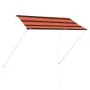 Toldo retráctil naranja y marrón 250x150 cm de vidaXL, Toldos - Ref: Foro24-145896, Precio: 56,28 €, Descuento: %