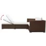 Set muebles de jardín 3 piezas y cojines ratán sintético marrón de vidaXL, Conjuntos de jardín - Ref: Foro24-42747, Precio: 3...