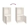 Aparador de madera maciza de pino blanco 38x35x80 cm de vidaXL, Aparadores - Ref: Foro24-814345, Precio: 39,54 €, Descuento: %
