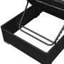 Set de muebles de jardín 3 piezas y cojines ratán sintético negro de vidaXL, Conjuntos de jardín - Ref: Foro24-42748, Precio:...