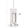 Embutidora manual de acero inoxidable plateado 5 L de vidaXL, Electrodomésticos de cocina - Ref: Foro24-50962, Precio: 232,70...