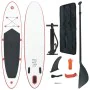 Set de paddel surf tabla SUP inflable rojo y blanco de vidaXL, Paddleboards - Ref: Foro24-90632, Precio: 182,65 €, Descuento: %