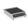 Placa de inducción eléctrica con pantalla táctil 3500 W de vidaXL, Placas para calentar - Ref: Foro24-50981, Precio: 178,10 €...