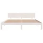 Estructura de cama madera maciza blanco Supe King 180x200 cm de vidaXL, Camas y somieres - Ref: Foro24-810511, Precio: 125,57...