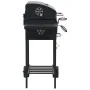 Barbacoa de carbón con estante inferior negra de vidaXL, Barbacoas - Ref: Foro24-44280, Precio: 233,89 €, Descuento: %