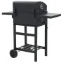 Barbacoa de carbón con estante inferior negra de vidaXL, Barbacoas - Ref: Foro24-44280, Precio: 233,89 €, Descuento: %