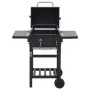 Barbacoa de carbón con estante inferior negra de vidaXL, Barbacoas - Ref: Foro24-44280, Precio: 233,89 €, Descuento: %