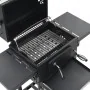 Barbacoa de carbón con estante inferior negra de vidaXL, Barbacoas - Ref: Foro24-44280, Precio: 233,89 €, Descuento: %