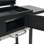 Barbacoa de carbón con estante inferior negra de vidaXL, Barbacoas - Ref: Foro24-44280, Precio: 233,89 €, Descuento: %