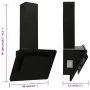 Campana extractora acero inoxidable vidrio templado negro 60 cm de vidaXL, Extractores - Ref: Foro24-51662, Precio: 175,40 €,...