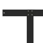 Respaldo para sofá de palets 110 cm hierro negro de vidaXL, Accesorios para muebles de jardín - Ref: Foro24-315790, Precio: 5...