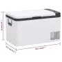 Nevera con asa PP y PE negro y blanco 25 L de vidaXL, Neveras - Ref: Foro24-51780, Precio: 409,75 €, Descuento: %
