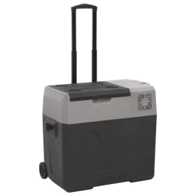 Nevera con ruedas y asa polipropileno negro y gris 30 L de vidaXL, Neveras - Ref: Foro24-51781, Precio: 250,12 €, Descuento: %