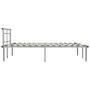 Gray metal bed frame 140x200 cm by vidaXL, Beds and slatted bases - Ref: Foro24-324831, Price: 89,13 €, Discount: %